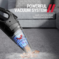 VacLife Handheld Vacuum, Car Hand Vacuum Cleaner Cordless, Mini Portable Rechargeable Vacuum Cleaner with 2 Filters, Silver (VL189)