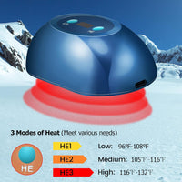 Red660nm Infrared850nm Light Therapy Device for Human Wellness and Relaxtion Rechargeable Portable Pocket Hand Warmers 5200mAh for Golf Camping (Royal Blue)