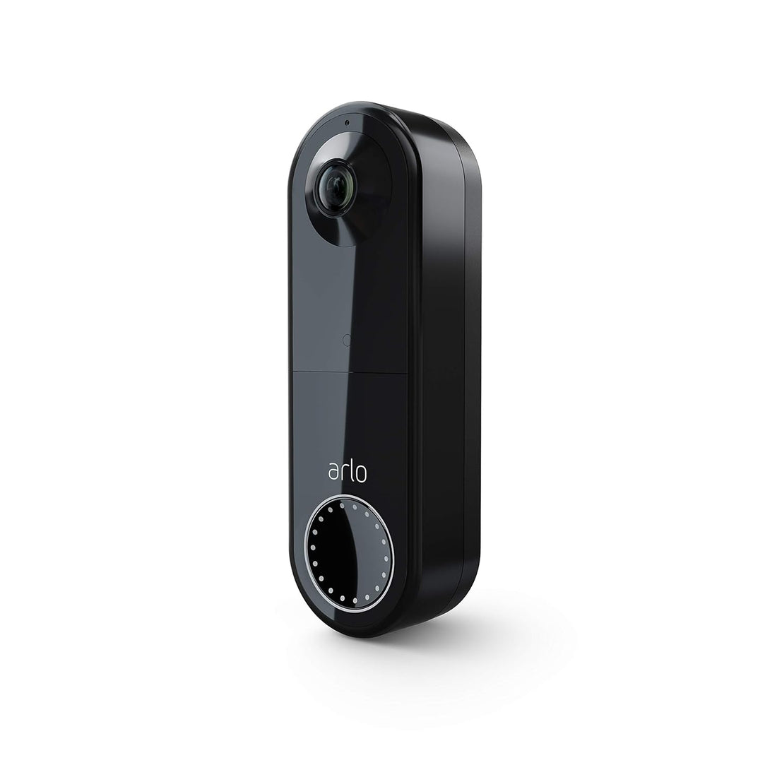 Arlo Essential Video Doorbell Wire-Free - HD Video, 180° View, Night Vision, 2 Way Audio, Direct to Wi-Fi No Hub Needed, Wire Free or Wired, Black - AVD2001B