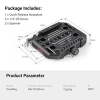 SmallRig Drop-in Baseplate 2887