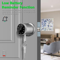 Fingerprint Door Lock keypad Door Lock with Handle,5-in-1 Smart Door knob Door Lock with Code keyless Entry Door Lock with Handle Door knob with keypad Electronic Door knob Digital Door knob