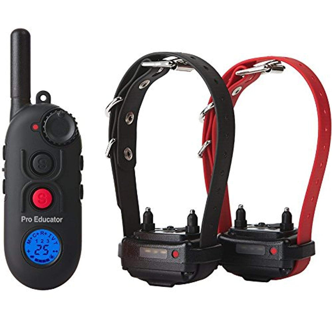 Educator PE-902 Two Dog Pro 1/2 Mile E-Collar Remote Dog Training Collar With Vibration, Tapping Sensation and Pavlovian Stimulation