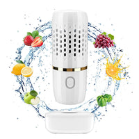 Fruit and Vegetable Washing Machine Laelr Fruit and Vegetable Cleaner Device USB Rechargeable Food Purifier Automatic Household Cleaning Gadgets for Purifying Meat Glasses Fruits and Vegetables