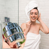 STHARCITYio - Shower Head Filter, Filtered Shower Head, High Performance Revitalizing Shower Filter - Remove Chlorine, Fluoruro - Shower Filter Head for Hard Water - Remove Dry Skin, Dandruff