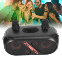 Karaoke Machine with 2 Microphones, Portable Bluetooth 5.0 Karaoke Speaker, Long Battery Life Karaoke Machine with 2 Microphones for Home Outdoor