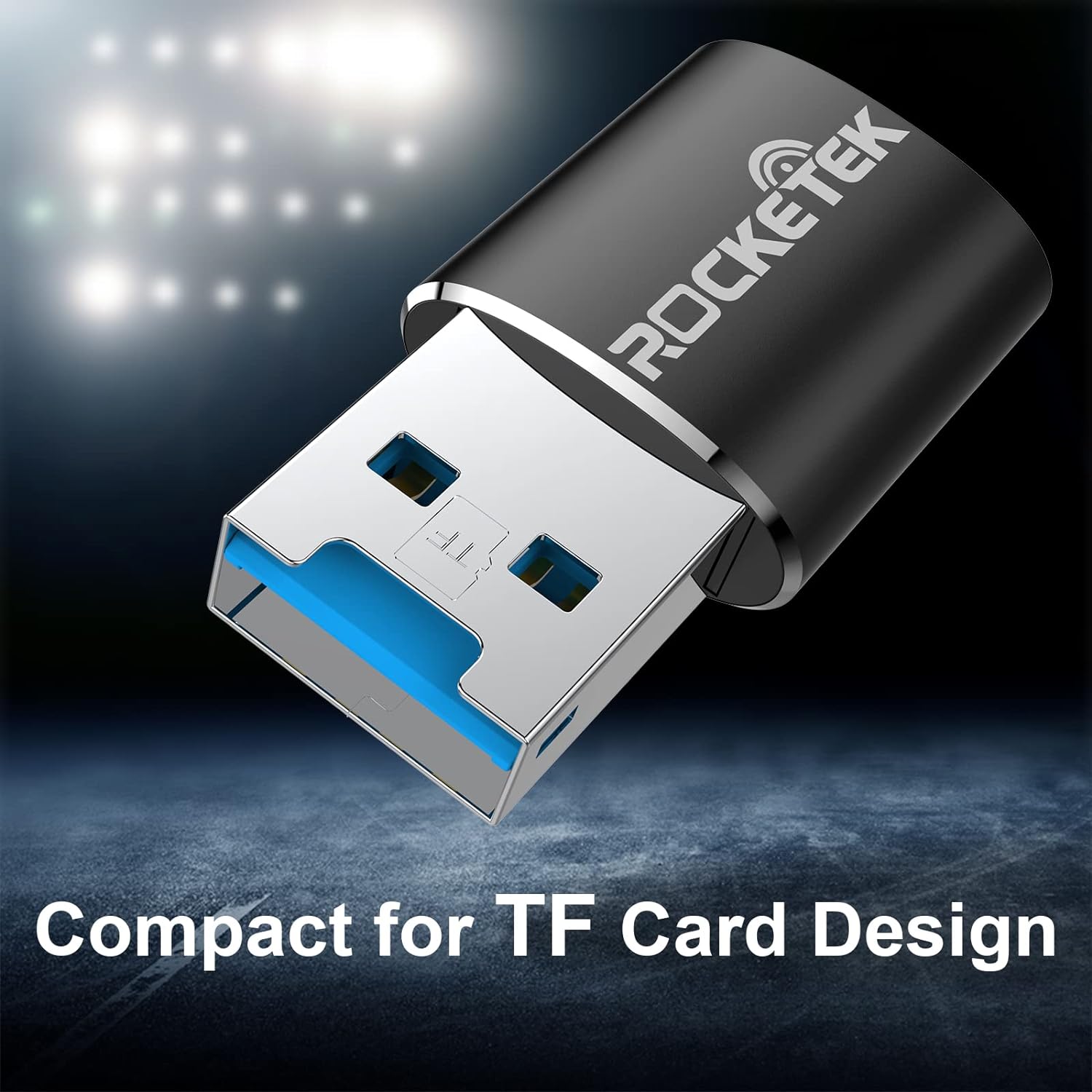 Rocketek Aluminum USB 3.0 Portable Memory Card Reader Adapter for Micro SD Card / TF Card Reader Adapter