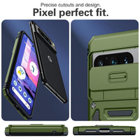 ANTSHARE for Google Pixel 8 Pro Case with Slide Camera Cover,Olive Green