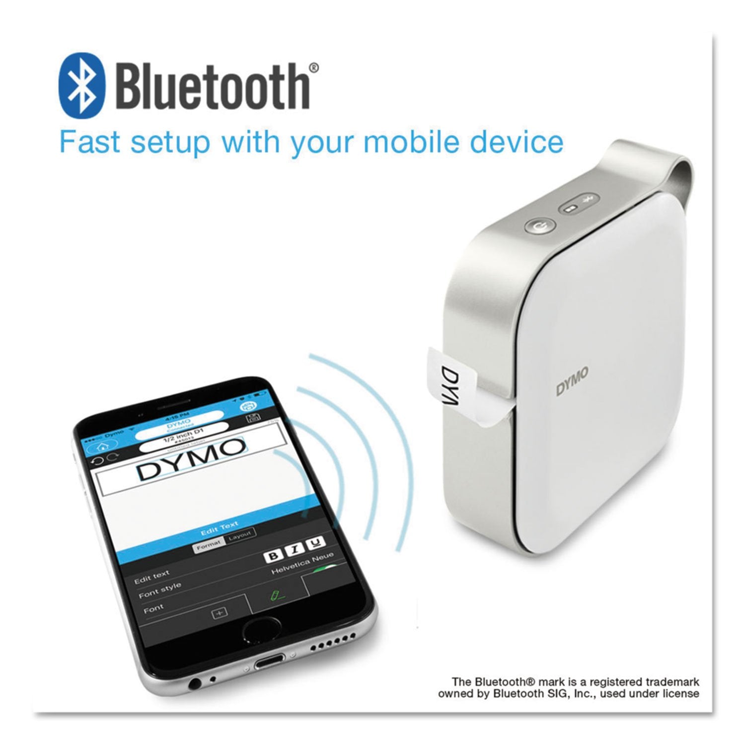 DYMO MobileLabeler Label Maker with Bluetooth Smartphone Connectivity 1982171 L