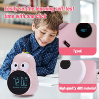 Kids Alarm Clock, Cute Pear Digital Alarm Clock, Children Alarm Clock Sleep Trainer with Led Digital Display, Kids Bedroom Alarm Clock for Toddler Boys and Girls