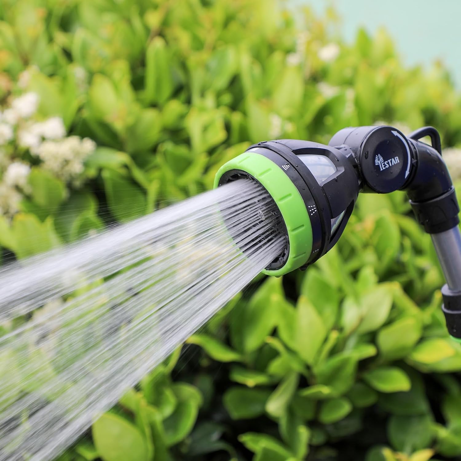 YESTAR Watering Wand Combo Metal Garden Hose Wand with 10 Spray Patterns 24-35 Inch Long Hose Nozzle Sprayer Ideal to Water Hanging Baskets and Shrubs
