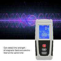 EMF Meter, 5Hz to 3500MHz Rechargeable Digital Electromagnetic Field Radiation Detector, Handheld Digital LCD EMF Detector Tester for Home EMF Inspections, Office, Outdoor, Ghost Hunting