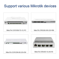 FLYPROFiber 10GBase-T Transceiver, SFP+ to RJ45 10Gb Ethernet Copper Module for MikroTik S+RJ10, CAT6A/CAT7, 100FT(30M)