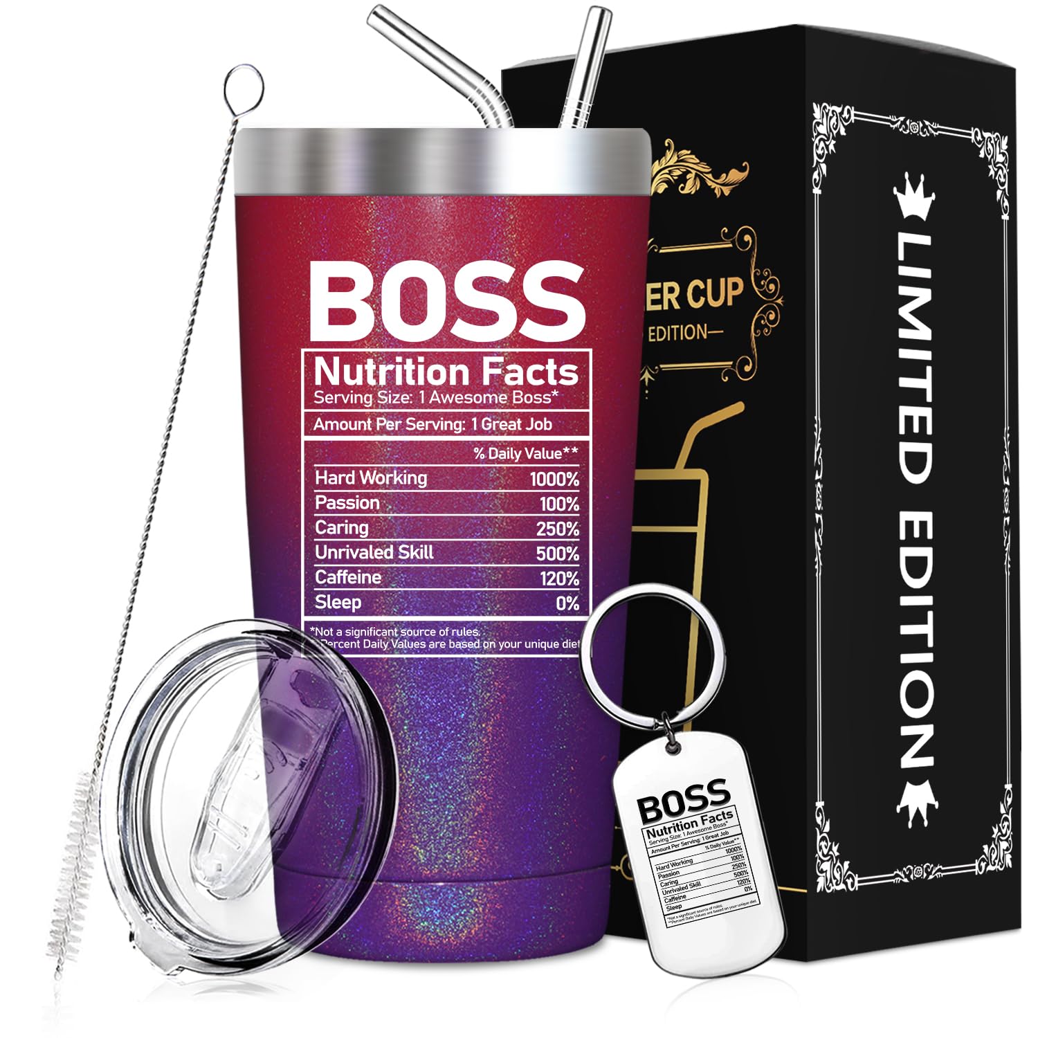 SpenMeta Bosses Day Gifts for Women - Boss Gifts for Female - Boss Lady Gifts for Women, Birthday, Christmas Gifts for Bosses - 20oz Boss Tumbler