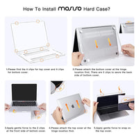 MOSISO MacBook Pro 13 inch Case 2020 2019 2018 2017 2016 Release A2251 A2289 A2159 A1989 A1706 A1708, Plastic Hard Shell Case Compatible with MacBook Pro 13 inch with/Without Touch Bar, Crystal Clear