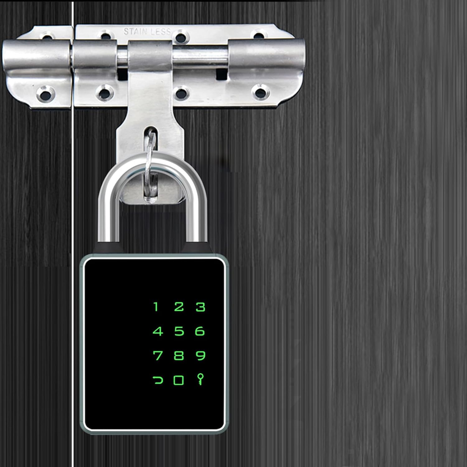 Fingerprint Padlock, Smart Padlock Keyless Password for Home Gate Gym Outdoor School Locker, Lock for Locker with Key Card and Fingerprint Unlock