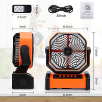 D12 Camping Fan for Home Office Outdoor