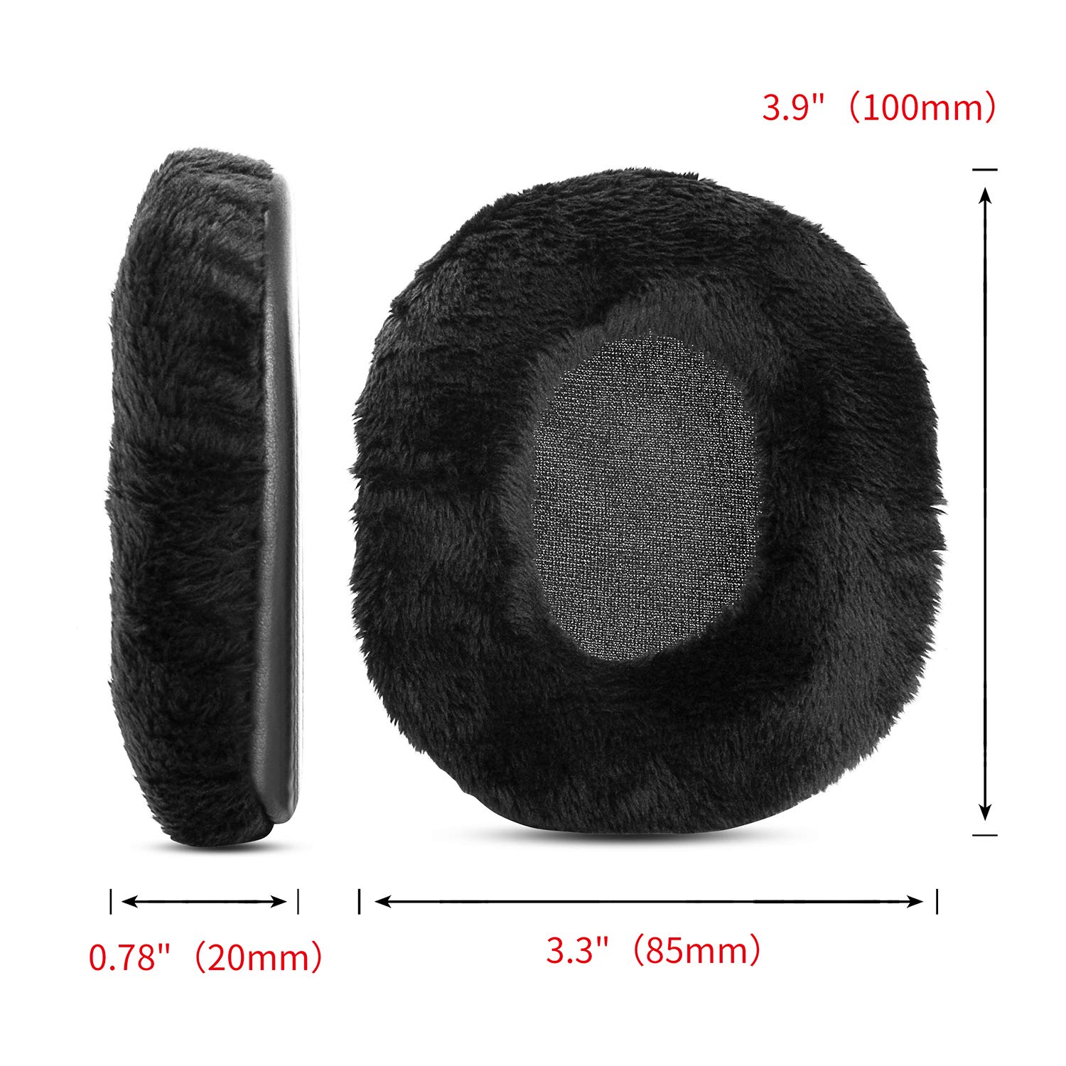 Ear Pads Replacement Cushions Pillow for Artiste ADH300 2.4GHz TV Wireless Headphones Earpads Foam (Black 1)