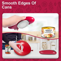 Hands Free Battery Operated Electric Can Opener Open Most Can Smooth Edge, Electric Can Openers for Kitchen Food-Safe Magnetic Catches Cover, One Touch Automatic Can Opener for Seniors, Arthritis