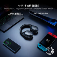 Razer Barracuda X Wireless Multi-Platform Gaming and Mobile Headset: 250g Ergonomic Design - Triforce HyperClear Cardioid Mic - On-Headset Controls - 20hrs Battery Life with USB-C Charging