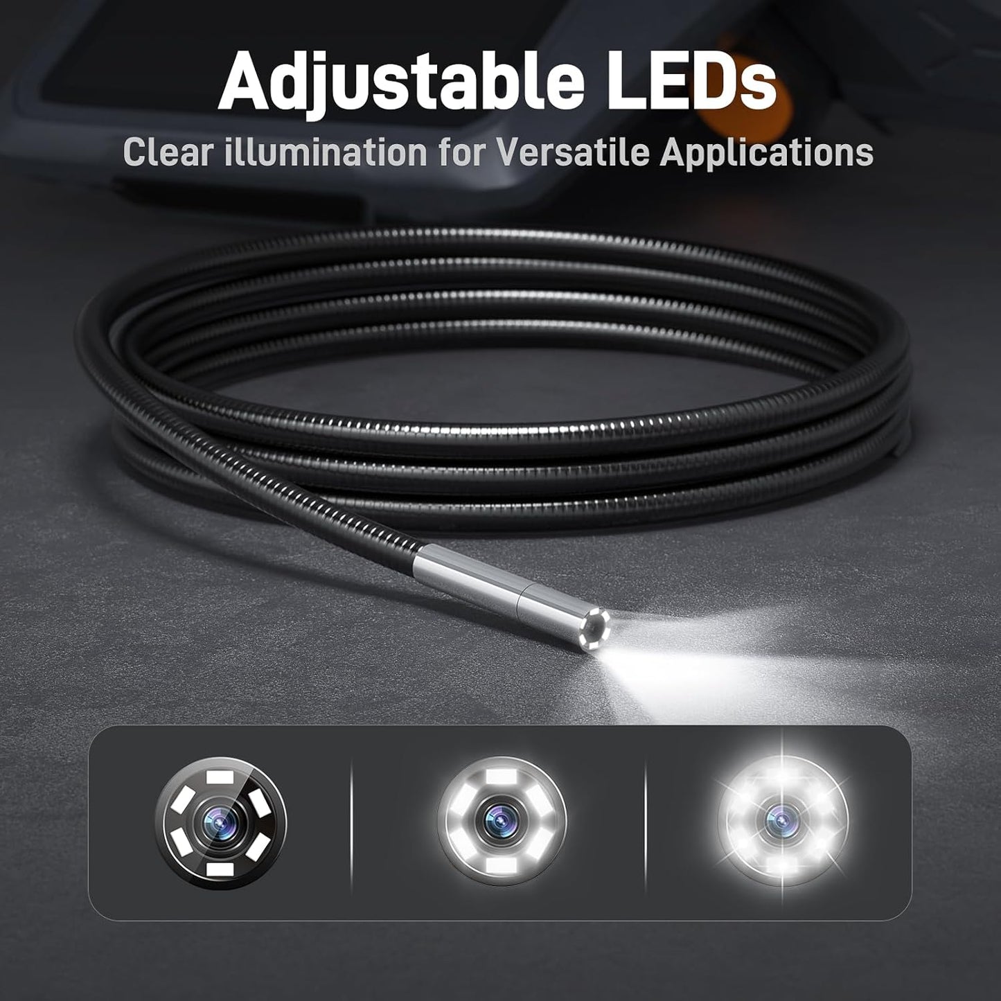 Teslong Ultra-Thin 3.9mm Industrial Endoscope with Lights – In Use