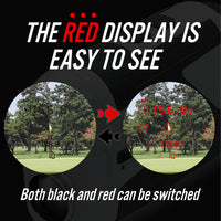 Danact Golf Rangefinder Red/Black Display Switching Flag Lock Function High transmissivity LCD Slope Mode ON/Off Smart Vibration Waterproof IP54 660Y Rechargeable