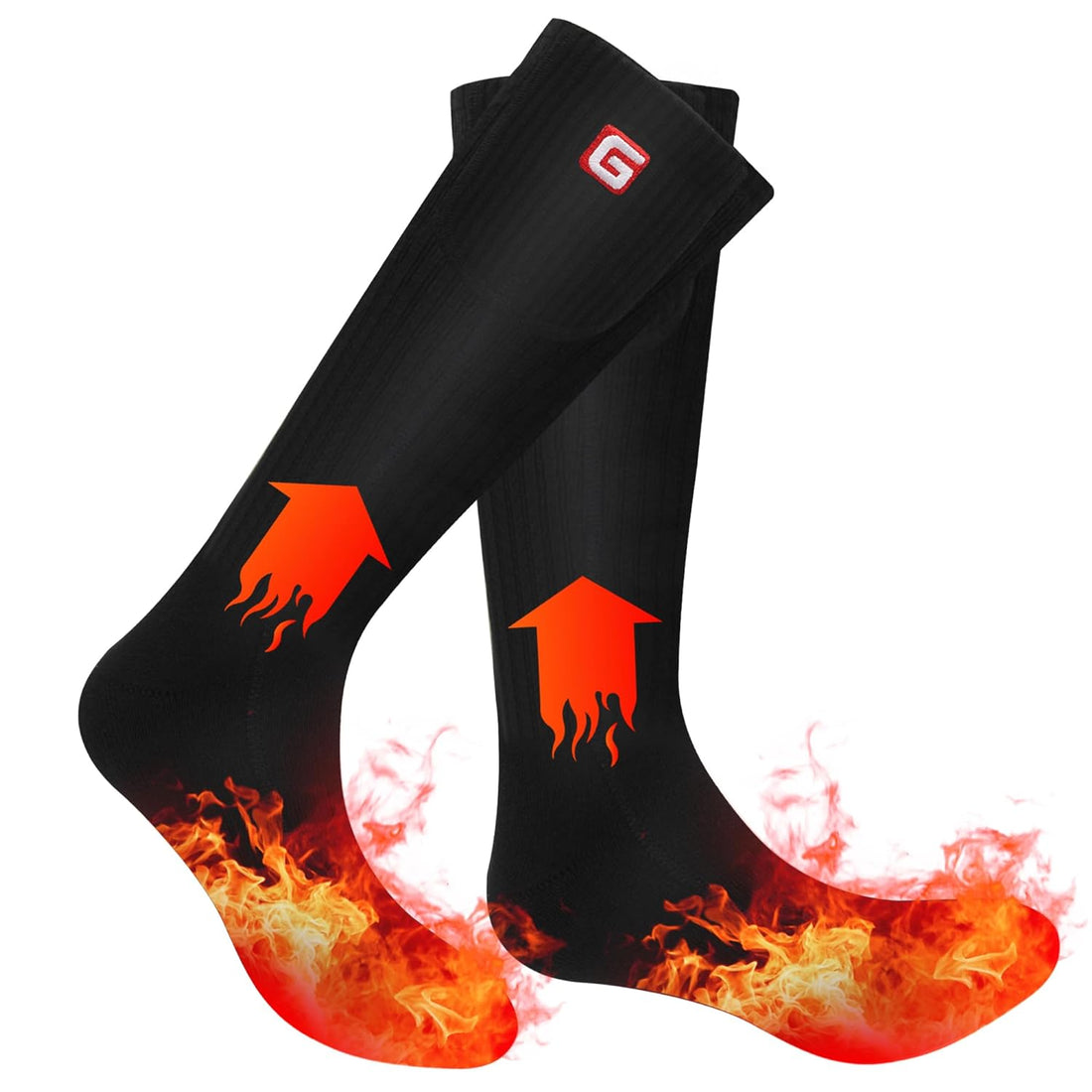 Electric Heated Socks Men Women Rechargeable Heated Socks - 2023 Upgraded Battery Socks, Washable Winter Thermal Warm Socks 3 Heat Settings Foot Warmers for Hunting Skiing Hiking Camping Fishing