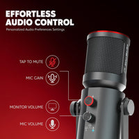 AVerMedia Live Streamer AM350 USB Condenser Microphone for Streaming, Podcast, Gaming, Singing, ASMR, Laptop, PC - Pop Filter & Shock Mount Included