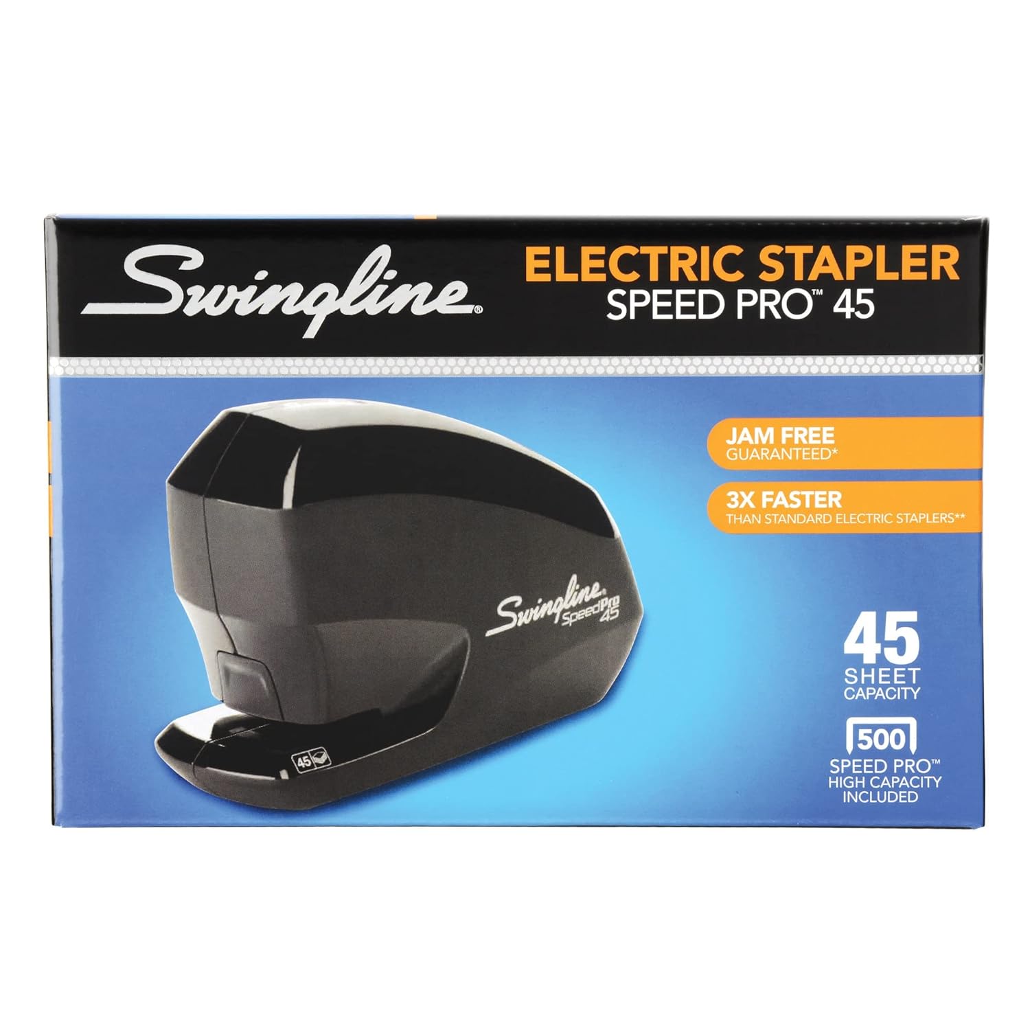 Swingline Electric Stapler, 45 Sheets, Speed Pro 45, Black (S7042155)
