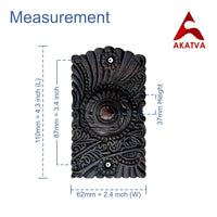 Akatva Door Bell Button – Bell Push Button – Doorbell Chime Wired - Doorbell Button Wired – Door Bell Ringer Button – Doorbell Button Replacement – Wired Doorbell Button - Oil Rubbed Bronze Finish