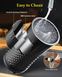 Milk Frother, Ausyle 4-in-1 Electric Milk Frother and Steamer, Non-Slip Stylish Design, Hot & Cold Milk Steamer with Temperature Control, Auto Shut-Off Frother for Coffee, Latte, Cappuccino, Macchiato
