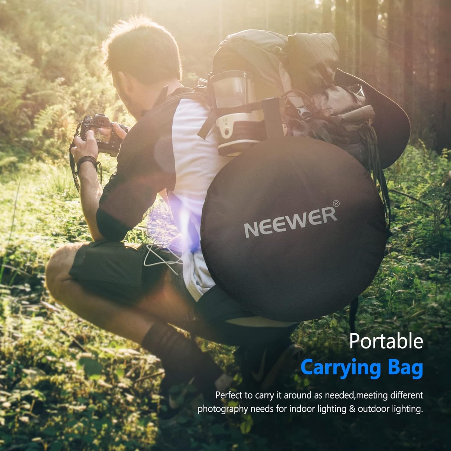 Neewer 5 in 1 Portable Multi 40"x 60"/100 x 150CM Camera Lighting Reflector/Diffuser Kit with Carrying Case for Photpgraphy