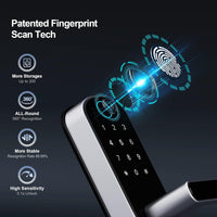 Smart Lock, Keyless Entry Door Lock, Smart Door Lock, Smart Lock for Front Door, Door Lock with Keypad, Fingerprint Door Lock, Biometric Door Lock, Digital Door Lock (Gateway Included)