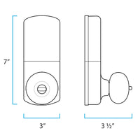 MiLocks DKK-02P Electronic Touchpad Entry Keyless Door Lock, Polished Brass