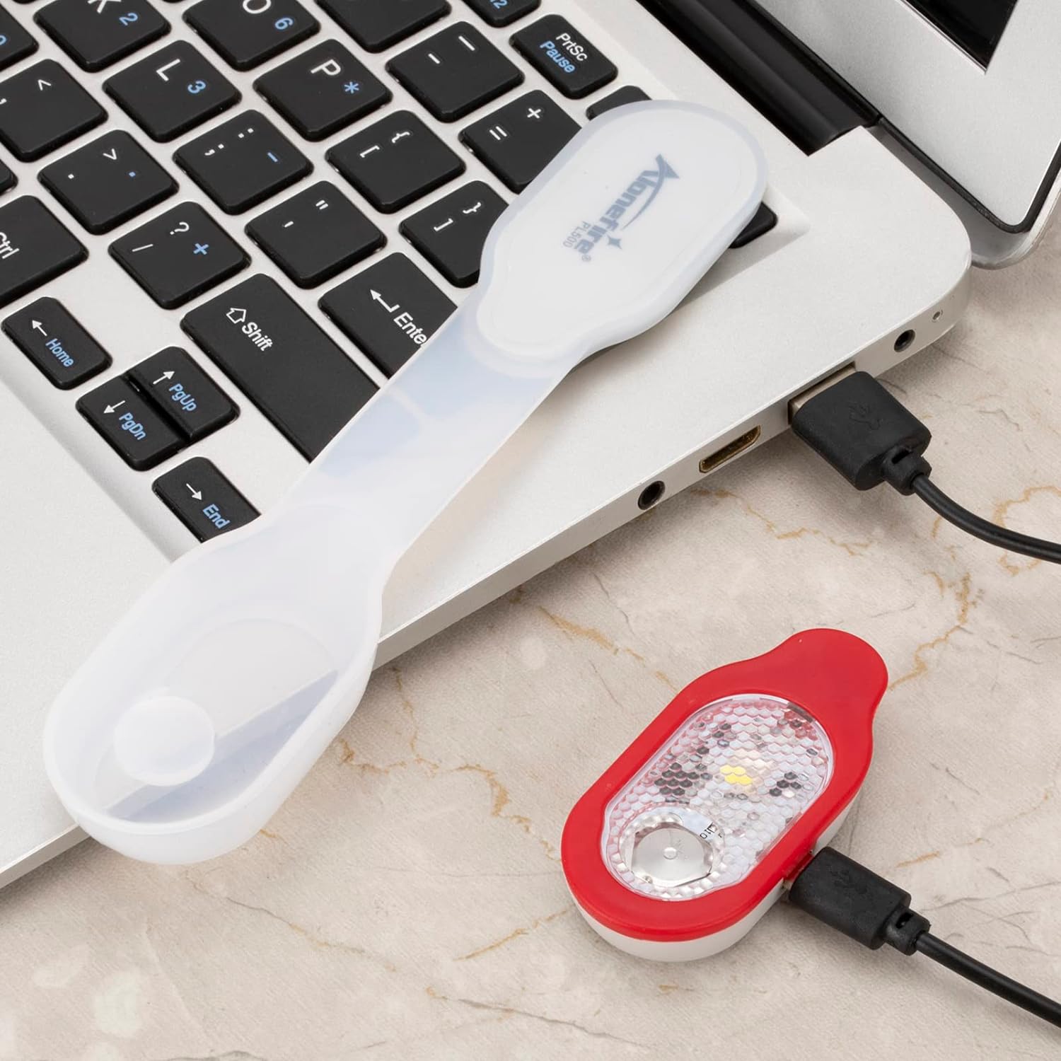 ALONEFIRE PL500 Nursing Night Light Clip on Flashlight USB Rechargeable Magnetic Nursing Light 3 Modes for Nurses Night Shift Nurse Essentials, Shirt, Badge with Keychain Light,Built-in Battery(Red)