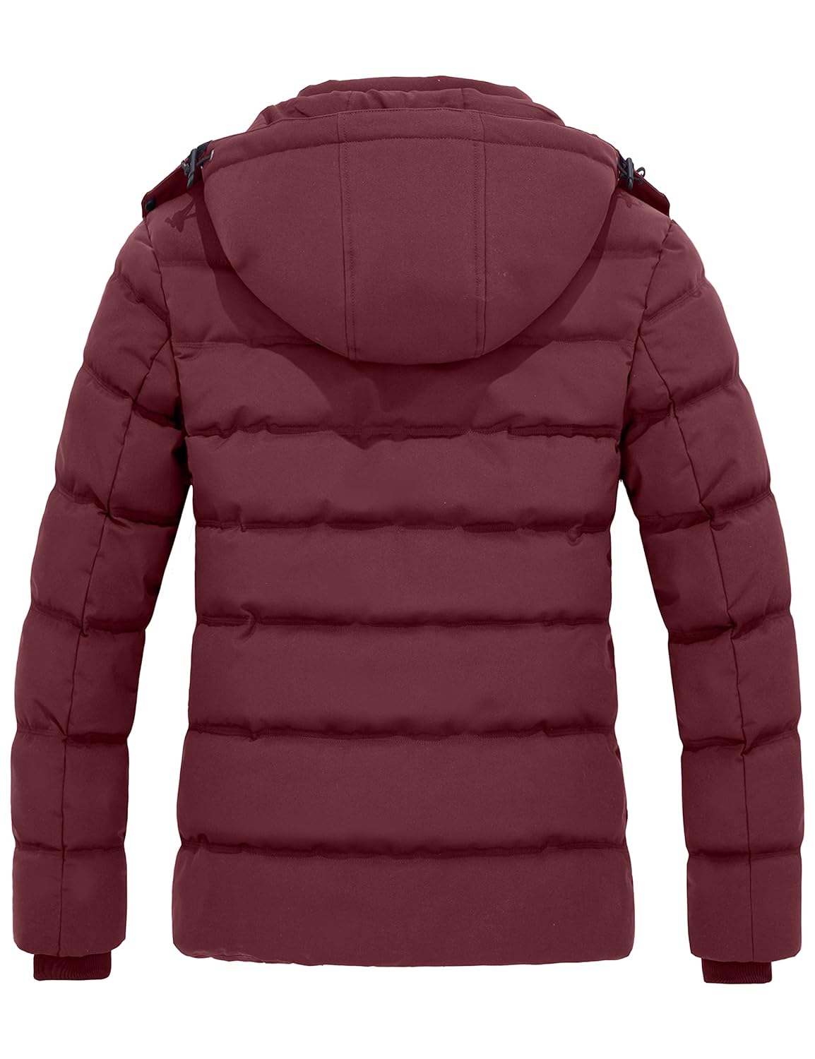 Wantdo Women's Thicken Parka Coat Winter Warm Puffer Jacket Burgundy XXL