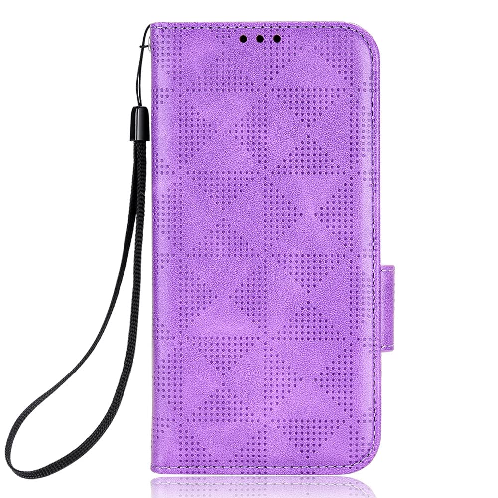 Kukoufey Case for Sony Xperia Pro-I 2021 5G XQ-BE42 XQ-BE52 XQ-BE62 XQ-BE72 Leather Flip Stand Case Cover,Case for Sony Xperia Pro-I Leather Case,Case for Sony Xperia Pro-I Case Cover Purple