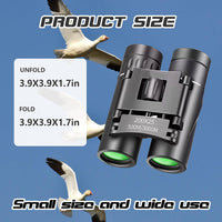 200X25 Mini Lightweight Binoculars Small Binoculars,Binoculars Compact,Portable Binoculars Adults Binoculars, for Kids and Adults,Opera Concert,Hiking,Cruise,Football Game,Watching,Stargazing