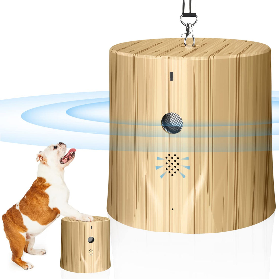 Ultrasonic Dog Bark Deterrent, Ultrasonic Anti Barking Device for Dogs Dog Barking Deterrent Anti Bark Control Device with Recording Play Sonic Dog Bark Control Indoor Outdoor Stop Dog Barking Device