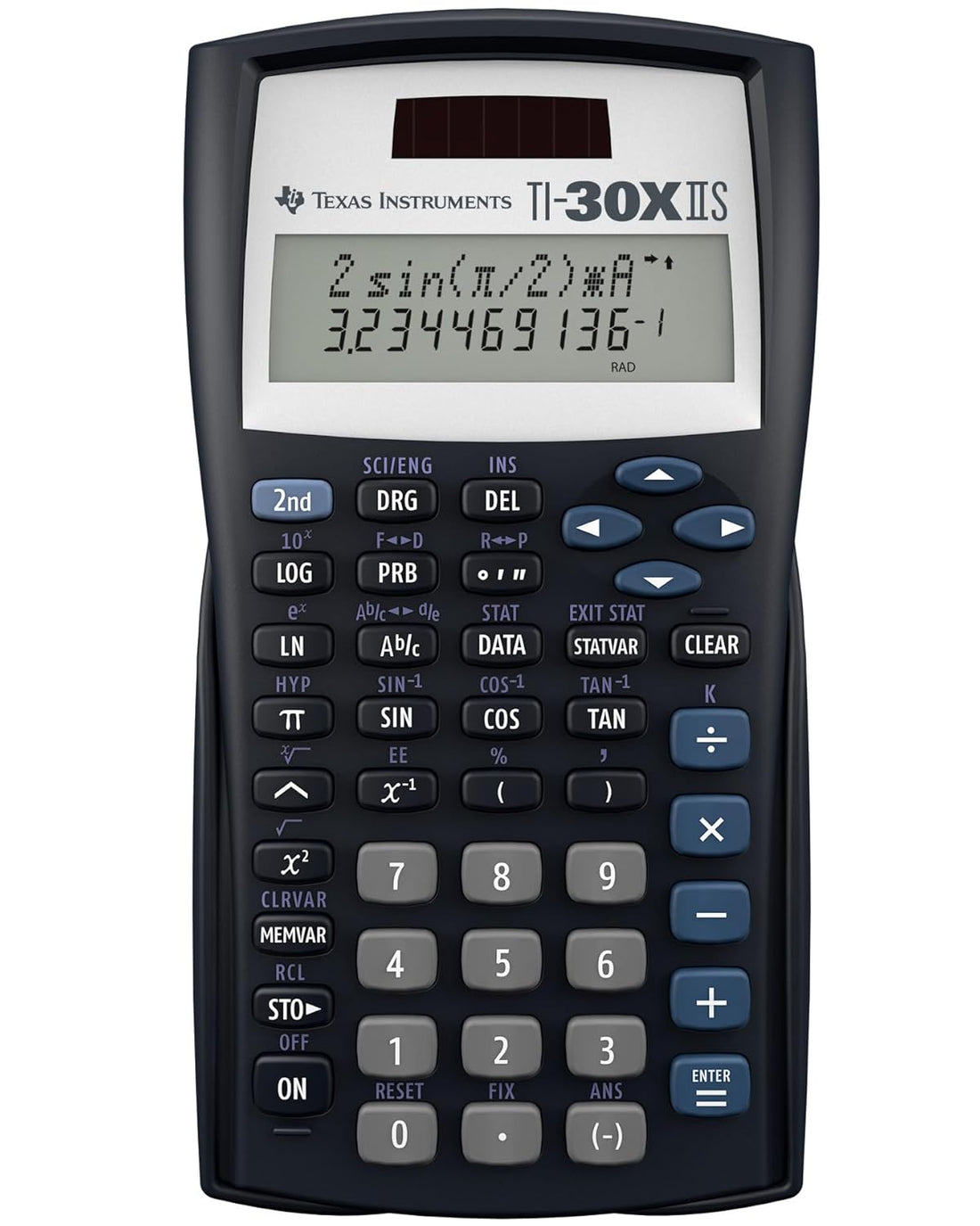Texas Instruments 10-Digit Scientific Calculator, Black