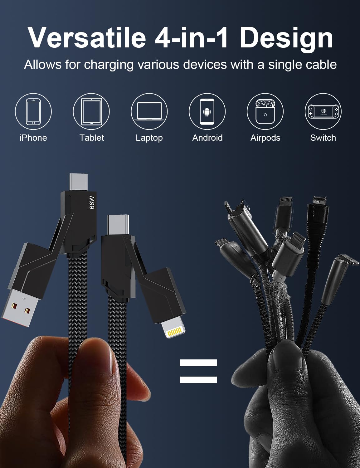 MTAKYA USB C Charger Cable USB C Cable 60W