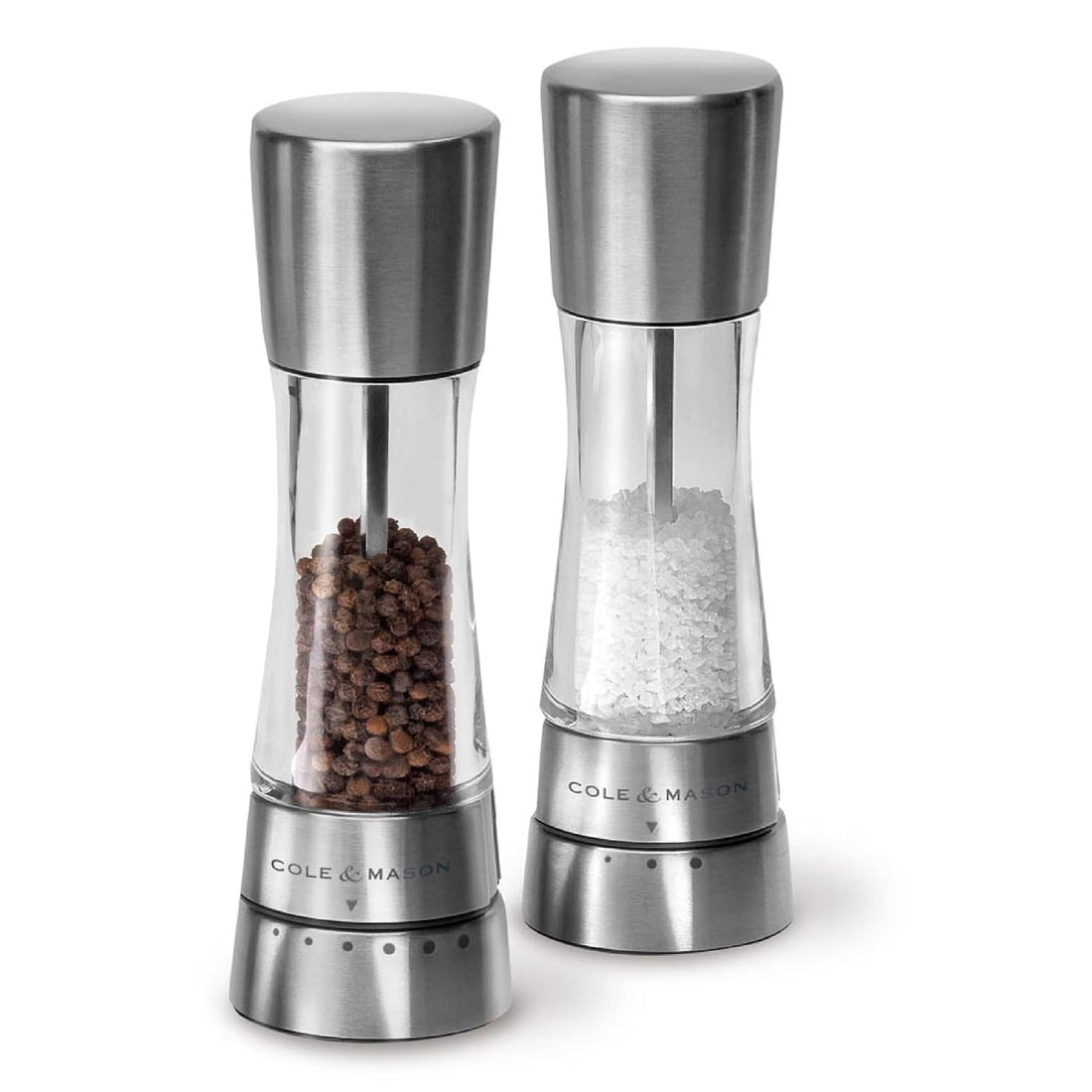 Cole & Mason Derwent Salt and Pepper Grinder Set with Gift Box - Mills include Salt and Pepper