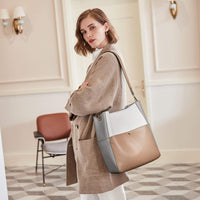 BOSTANTEN Women's Leather Designer Handbags Tote Purses Shoulder Bucket Bags