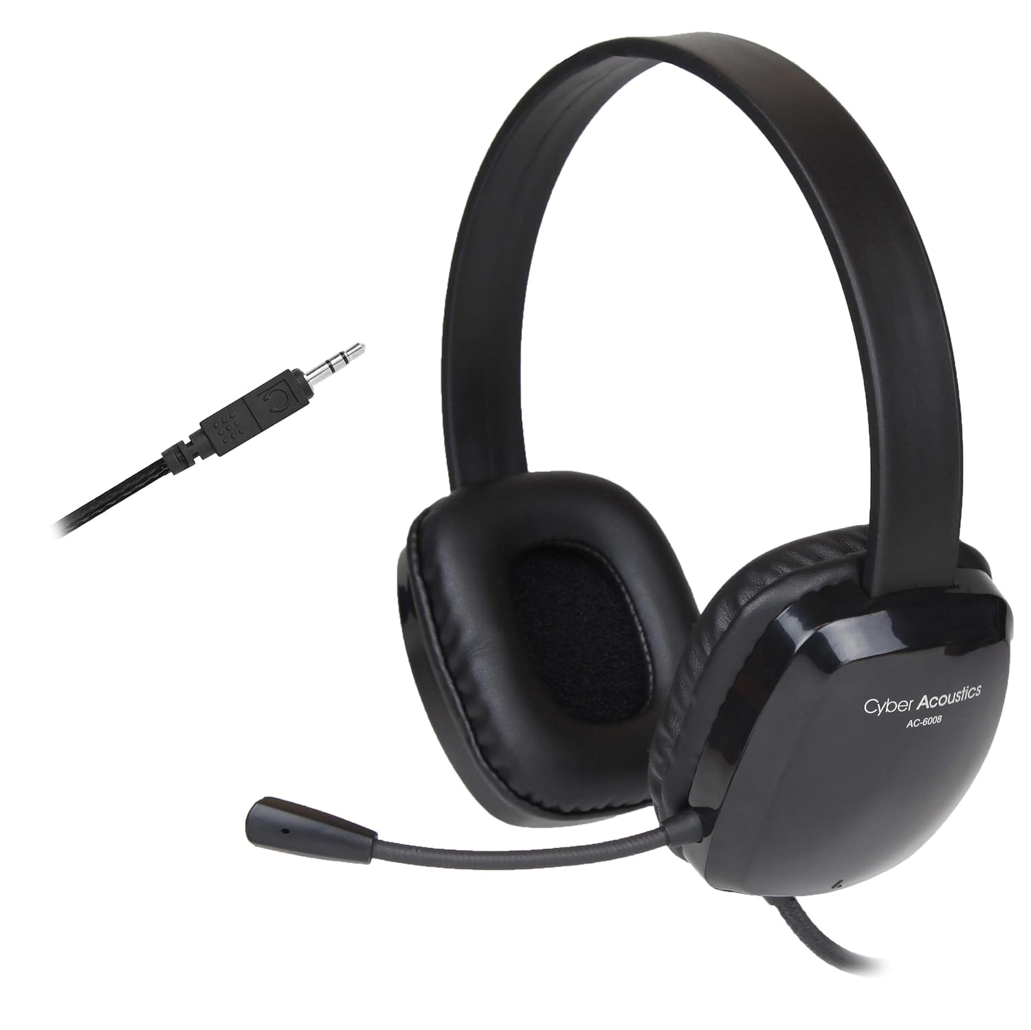 Cyber Acoustics K12 Stereo Headset Combo Plug
