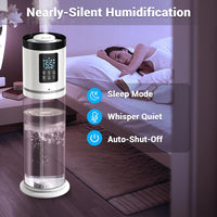 8L Cool Mist Humidifier with 7 Color Light