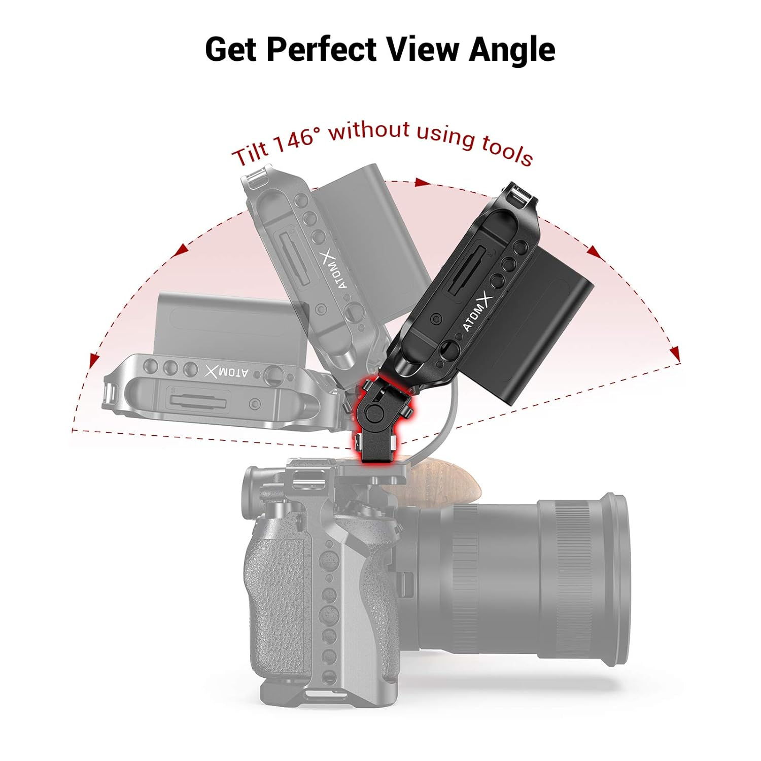 SMALLRIG Monitor Mount EVF Holder Support with Arri Locating Pins - 2174