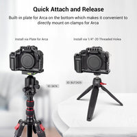 SmallRig Cage for Canon EOS M50 and M5 with Integrated Grip and Quick Release NATO Rail 2168,Black