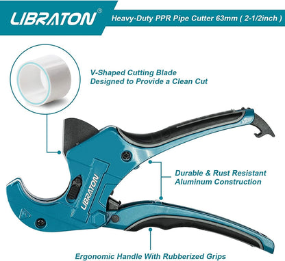 Libraton PVC Pipe Cutter: Up to 2-1/2" – Close-up Detail