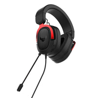 ASUS TUF Gaming H3 Wired Headset - Discord Certified Mic, 7.1 Surround Sound, 50mm Drivers, Lightweight, 3.5mm, for PC, Mac, PS4, Xbox One, Switch and Mobile Devices - Red