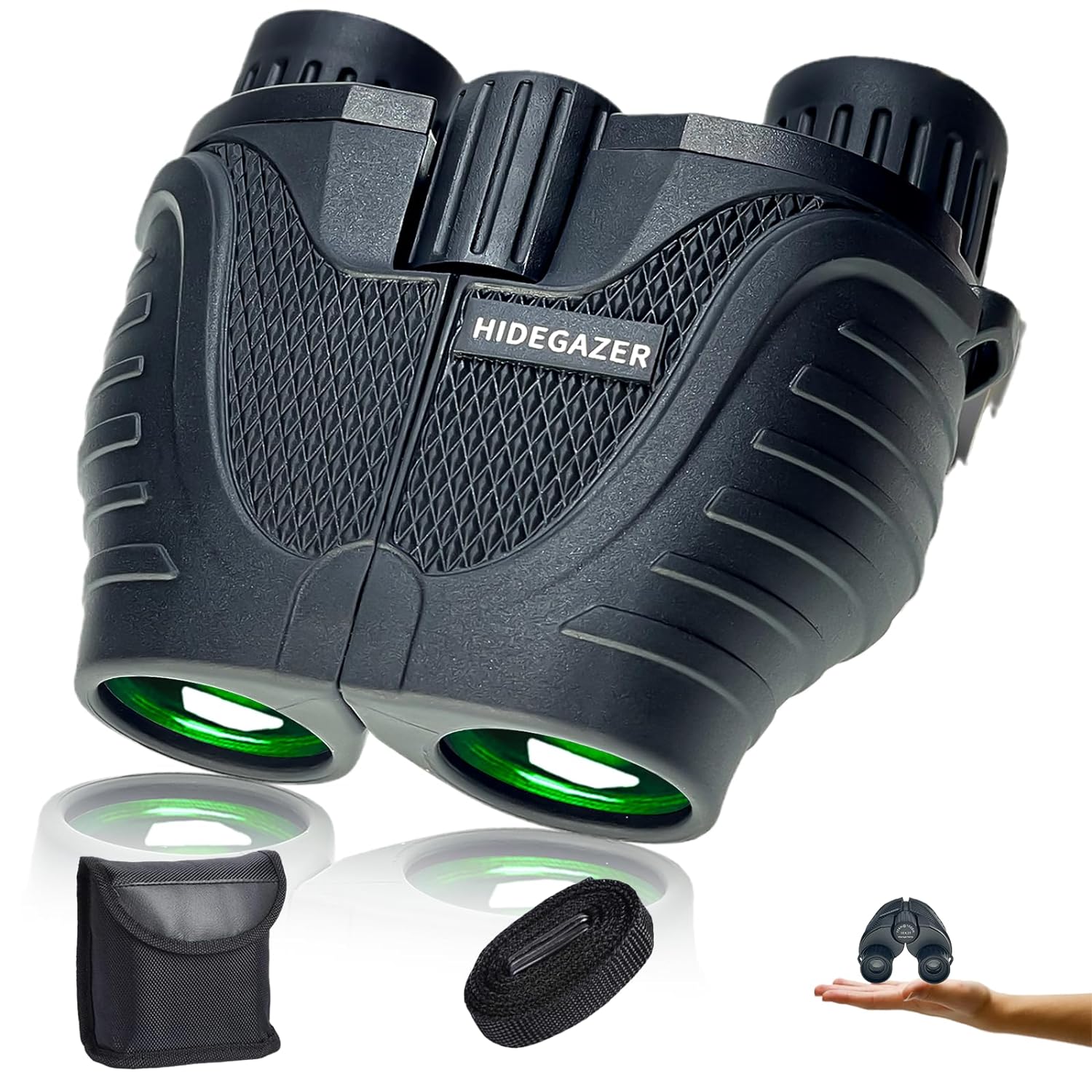 Hidegazer 10 * 25 PT Binoculars (Black)