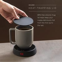 Coffee Mug Warmer for Desk - Smart Coffee Cup Warmer for Desk Auto Shut Off Enabled - Multi-use Tea Warmer, Electric Candle Warmer & Coffee Warmer for Desk with 3 Heat Settings + Silicone Mug Lid